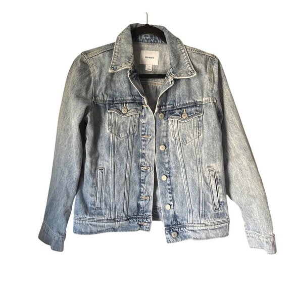 Old Navy Light Wash Denim Jacket Womens S Stylish Casual - Picture 1 of 7